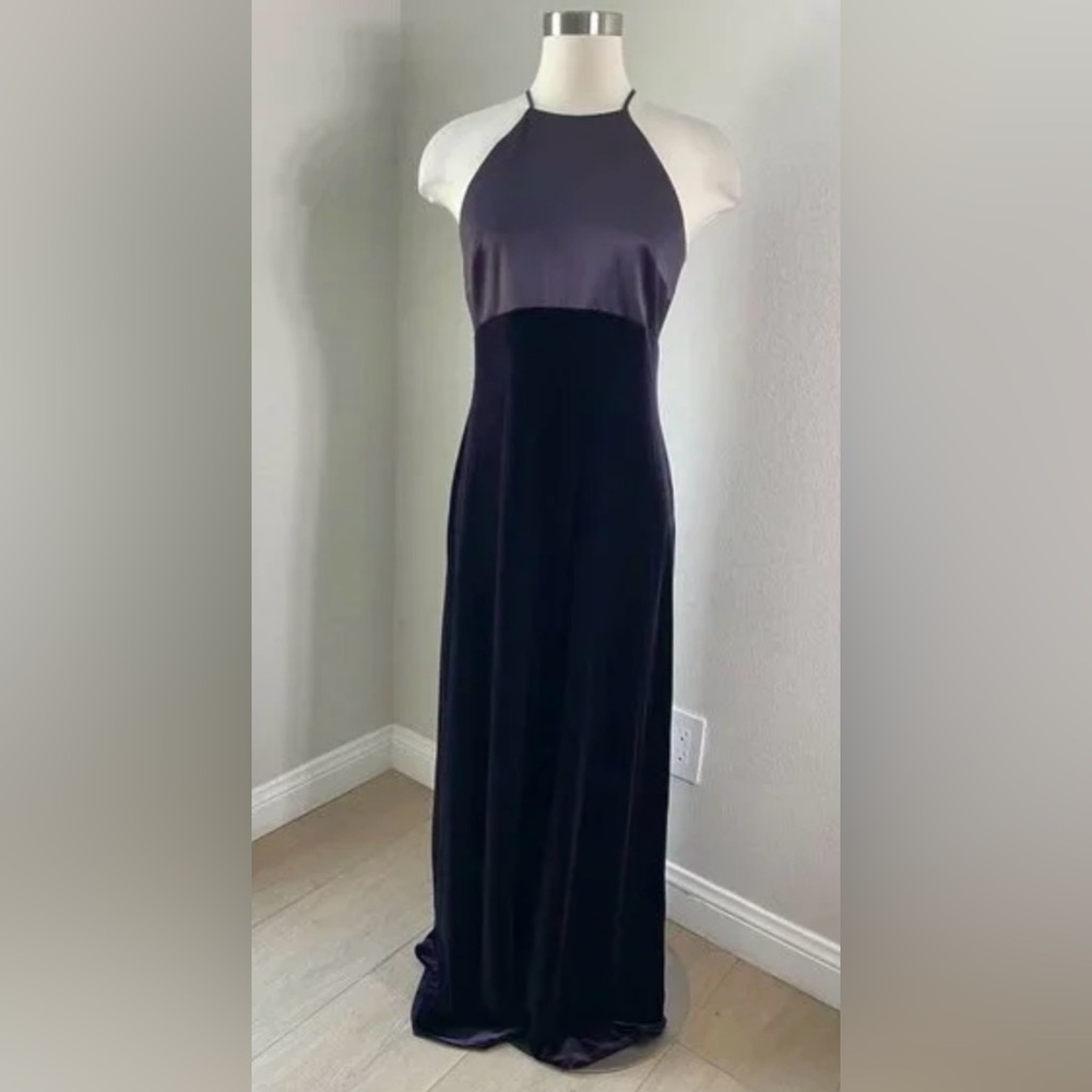 Vintage Laundry Size 8 Elegant Velvet Maxi Dress